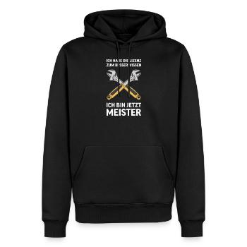 Klempner I Heizungsbauer Heizung Motiv für - Männer Premium Bio Hoodie - Schwarz - Vorne - Nico (187cm)