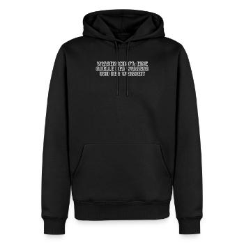 Wissenschaft - Wissenschaft: Eine Quelle des - Männer Premium Bio Hoodie - Schwarz - Vorne - Nico (187cm)