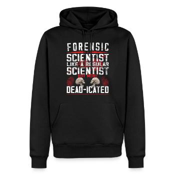 Forensic Scientist - Forensic Criminology - Men’s Premium Organic Hoodie - black - Front - Nico (187cm)