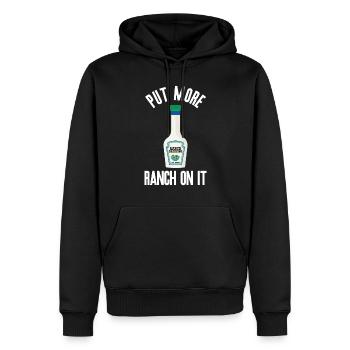 Ranch -Vinaigrette -Ranch -Vinaigrette - Sweat à capuche Premium bio Homme - noir - Devant - Nico (187cm)