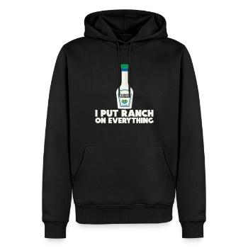 Ranch -Dressing -Ranch -Salatdressing - Männer Premium Bio Hoodie - Schwarz - Vorne - Nico (187cm)