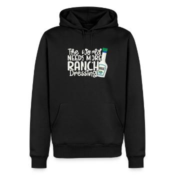 Ranch -Dressing -Ranch -Salatdressing - Männer Premium Bio Hoodie - Schwarz - Vorne - Nico (187cm)