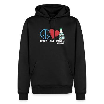 Ranch -Dressing -Ranch -Salatdressing - Männer Premium Bio Hoodie - Schwarz - Vorne - Nico (187cm)