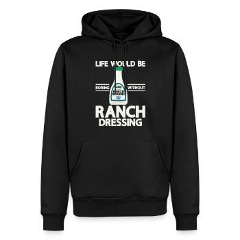 Ranch -Dressing -Ranch -Salatdressing - Männer Premium Bio Hoodie - Schwarz - Vorne - Nico (187cm)