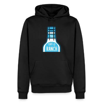 Ranch -Dressing -Ranch -Salatdressing - Männer Premium Bio Hoodie - Schwarz - Vorne - Nico (187cm)