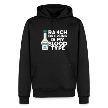 Ranch -Vinaigrette -Ranch -Vinaigrette - Sweat à capuche Premium bio Homme - noir - Devant - Nico (187cm)