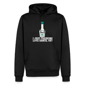 Ranch -Dressing -Ranch -Salatdressing - Männer Premium Bio Hoodie - Schwarz - Vorne - Nico (187cm)