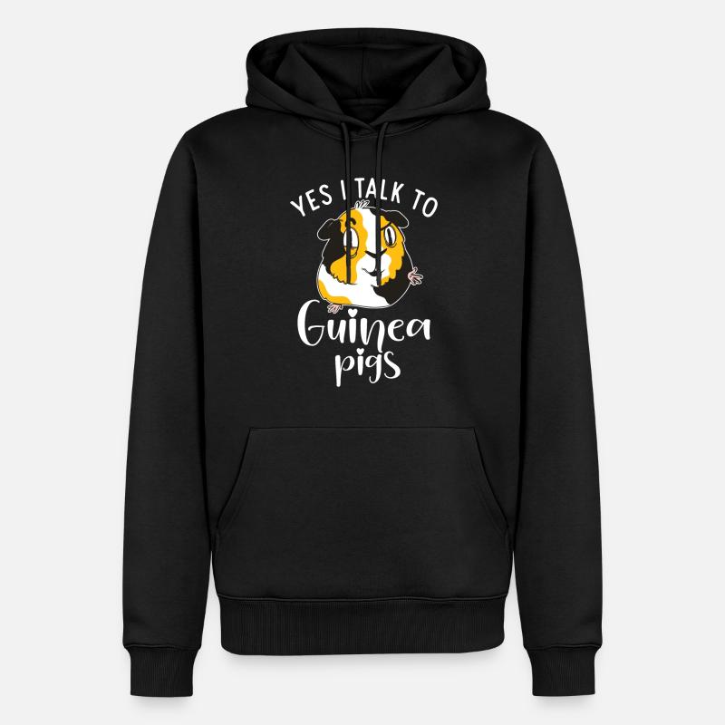 Cadeau mignon cochon d’Inde - Sweat à capuche Premium bio Homme - noir
