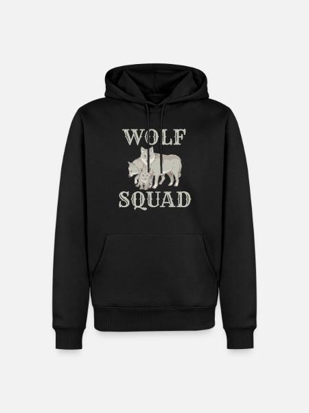 Wolf Gifts Wolf Lover - Men’s Premium Organic Hoodie - black