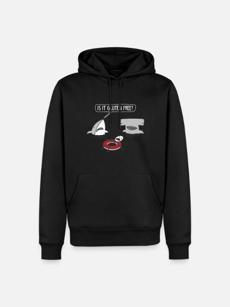 Funny Is It Gluten Free? For Gluten Free Lover - Men’s Premium Organic Hoodie - black
