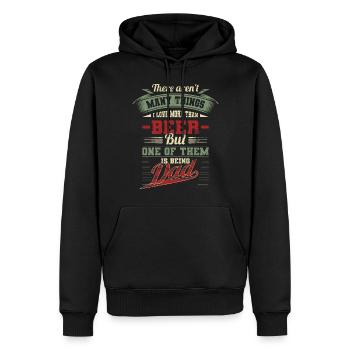 Vatertag Bier Brauen Papa Geburtstagsgeschenk - Männer Premium Bio Hoodie - Schwarz - Vorne - Nico (187cm)