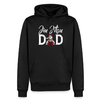 Jiu Jitsu Martial Arts Kung Fu & Karate Jiu Jitsu - Men’s Premium Organic Hoodie - black - Front - Nico (187cm)