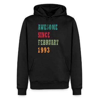 30 Jahre alt, Geburtsspruch - Männer Premium Bio Hoodie - Schwarz - Vorne - Nico (187cm)