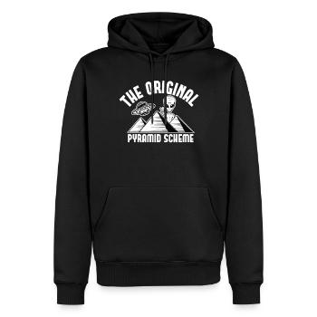 L’œil d’Horus symbole égyptien pour Anthropologis - Sweat à capuche Premium bio Homme - noir - Devant - Nico (187cm)