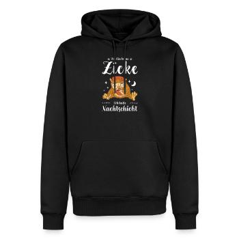 Krankenschwester I Nachteule im Nachtdienst für - Männer Premium Bio Hoodie - Schwarz - Vorne - Nico (187cm)