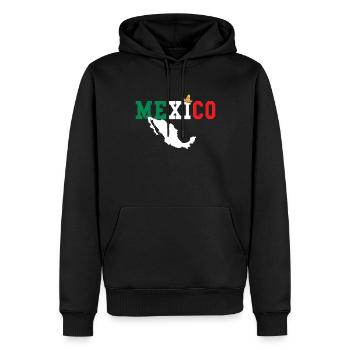 Mexiko - Männer Premium Bio Hoodie - Schwarz - Vorne - Nico (187cm)