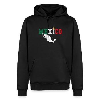 Mexiko - Männer Premium Bio Hoodie - Schwarz - Vorne - Nico (187cm)