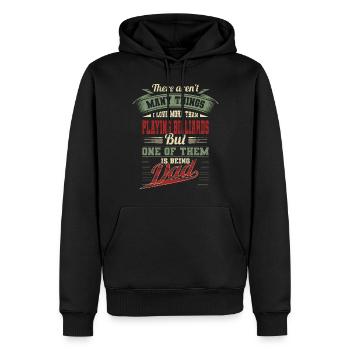 Vatertag Billard Papa Vater Geburtstag Geschenk - Männer Premium Bio Hoodie - Schwarz - Vorne - Nico (187cm)