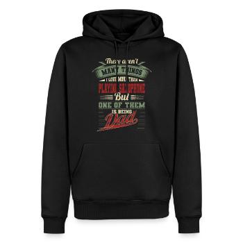 Vatertag Saxophon Musiker Vater Papa Geschenk - Männer Premium Bio Hoodie - Schwarz - Vorne - Nico (187cm)