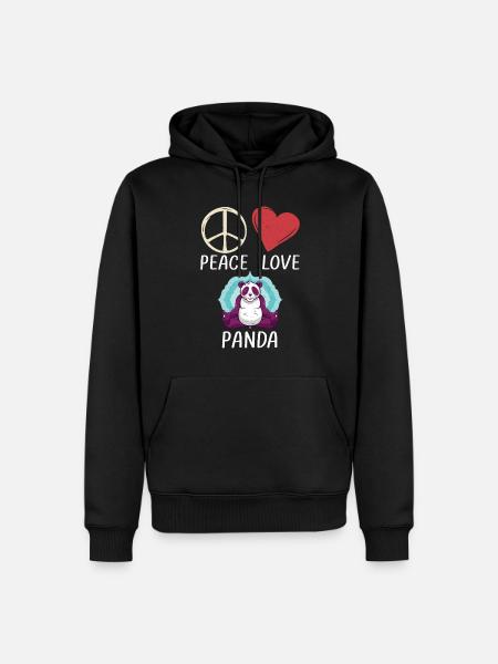Panda Gifts Panda Lover - Men’s Premium Organic Hoodie - black