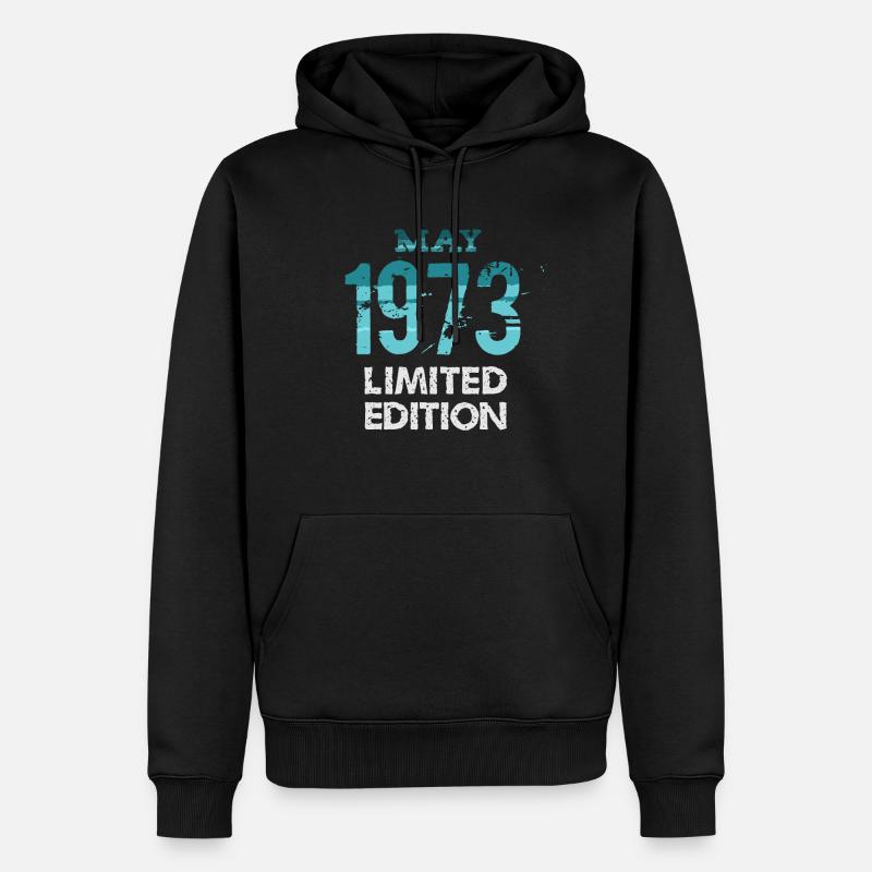 Mai 1973 Édition Limitée - Sweat à capuche Premium bio Homme - noir