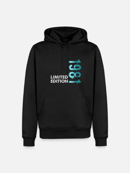1981 Limited Edition - Männer Premium Bio Hoodie - Schwarz