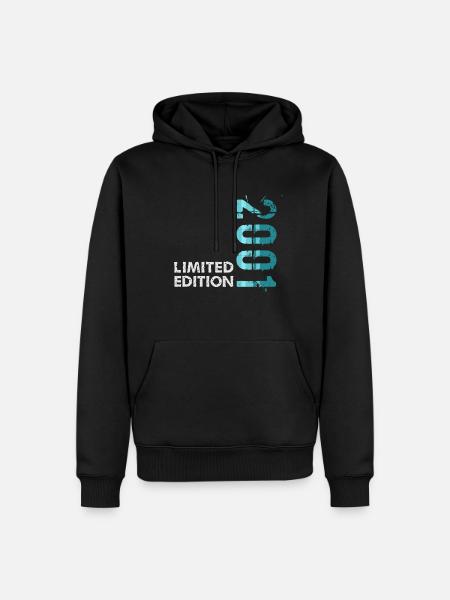 2001 Limited Edition - Männer Premium Bio Hoodie - Schwarz