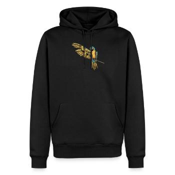 Ara Perroquet I Amérique du Sud Oiseau exotique pour - Sweat à capuche Premium bio Homme - noir - Devant - Nico (187cm)