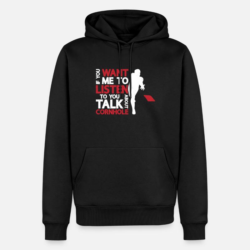 Cornhole - Männer Premium Bio Hoodie - Schwarz