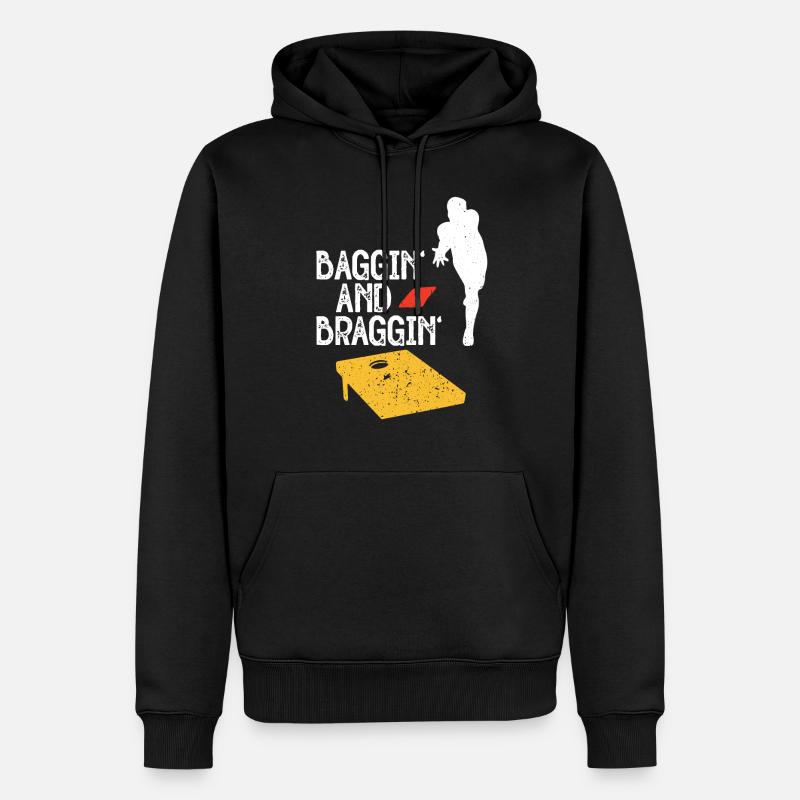 Cornhole - Männer Premium Bio Hoodie - Schwarz