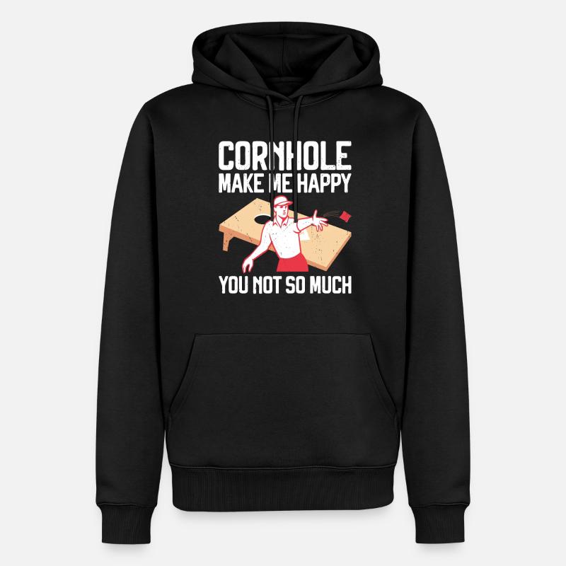 Cornhole - Männer Premium Bio Hoodie - Schwarz