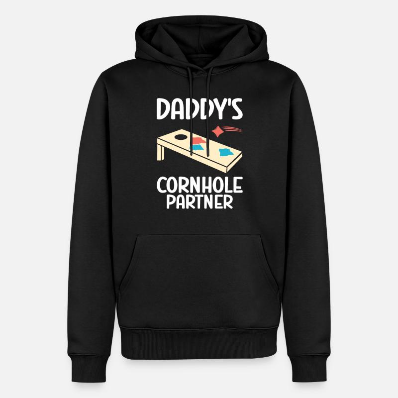 Cornhole - Männer Premium Bio Hoodie - Schwarz