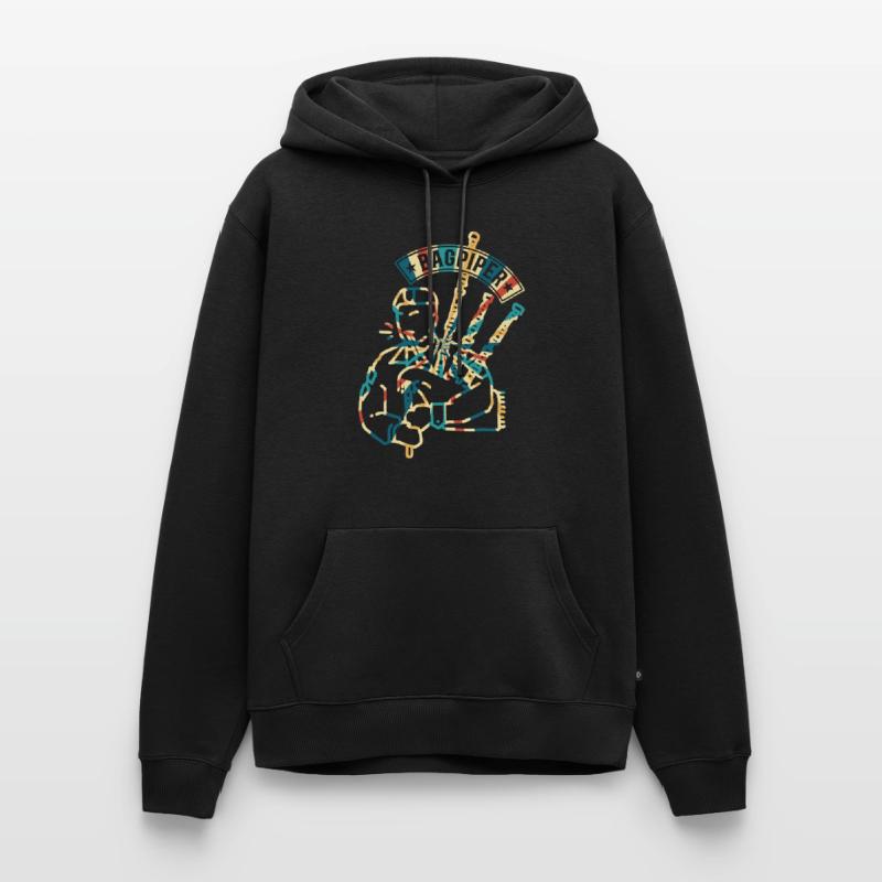 Cornemuse de cornemuse Hobby Musique de cornemuse - Cornemuse P Sweat à capuche Premium bio Homme
