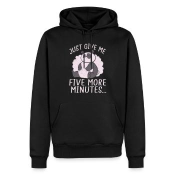 Panda Geschenke Panda Liebhaber - Männer Premium Bio Hoodie - Schwarz - Vorne - Nico (187cm)