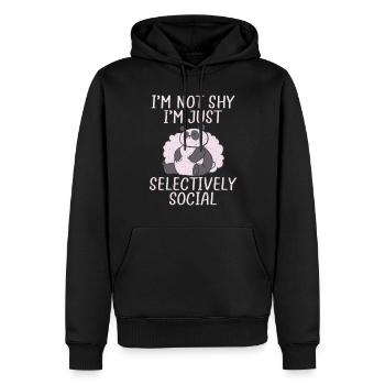 Panda Gifts Panda Lover - Men’s Premium Organic Hoodie - black - Front - Nico (187cm)