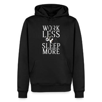 Panda Geschenke Panda Liebhaber - Männer Premium Bio Hoodie - Schwarz - Vorne - Nico (187cm)