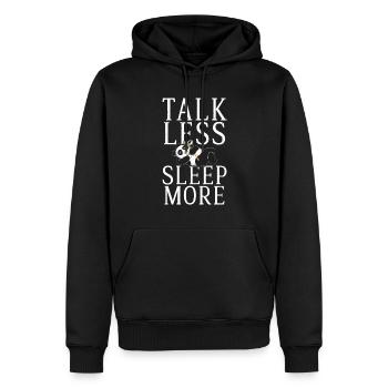 Panda Geschenke Panda Liebhaber - Männer Premium Bio Hoodie - Schwarz - Vorne - Nico (187cm)