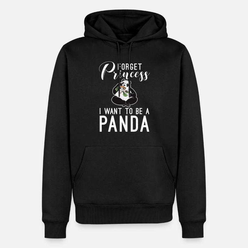 Panda Cadeaux Panda Lover - Sweat à capuche Premium bio Homme - noir
