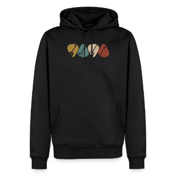 Vintage Gitarre Gitarrist Rockmusik Band - Männer Premium Bio Hoodie - Schwarz - Vorne - Nico (187cm)