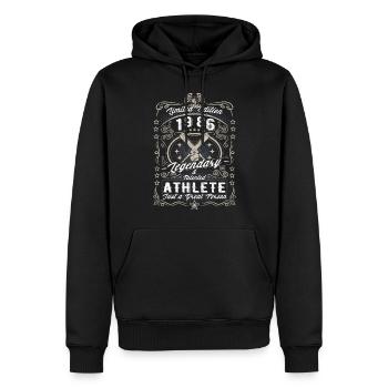Vintage 1986 Baseball Cadeau d’anniversaire Hobby - Sweat à capuche Premium bio Homme - noir - Devant - Nico (187cm)