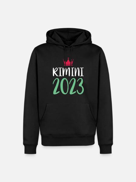 Rimini 2023 - Sweat à capuche Premium bio Homme - noir