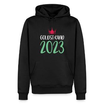 Sables d’or 2023 (Garantie du prix le plus bas) - Sweat à capuche Premium bio Homme - noir - Devant - Nico (187cm)