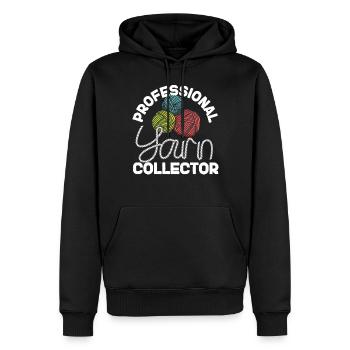 Knitting Knitter Professional Yarn - Männer Premium Bio Hoodie - Schwarz - Vorne - Nico (187cm)
