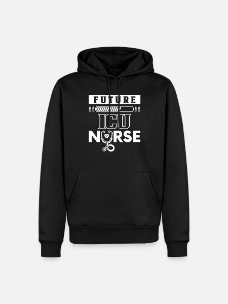 Future Intensive Care Nurse Training - Men’s Premium Organic Hoodie - black