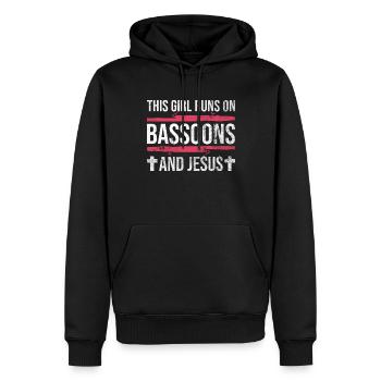 Fagottorchester Und Fagott - Männer Premium Bio Hoodie - Schwarz - Vorne - Nico (187cm)