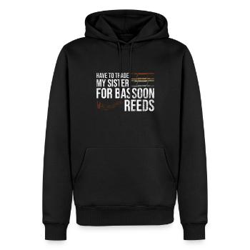 Fagott Orchester Und Fagott Blasinstrument - Männer Premium Bio Hoodie - Schwarz - Vorne - Nico (187cm)