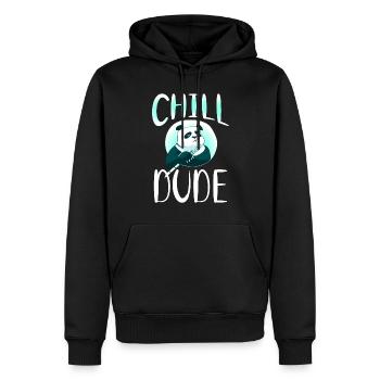 Panda Geschenke Panda Liebhaber - Männer Premium Bio Hoodie - Schwarz - Vorne - Nico (187cm)