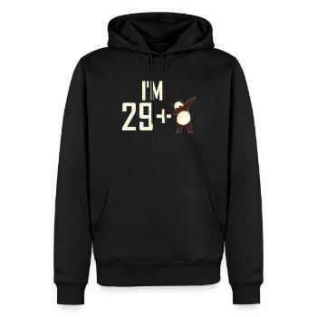 Panda Geschenke Panda Liebhaber - Männer Premium Bio Hoodie - Schwarz - Vorne - Nico (187cm)