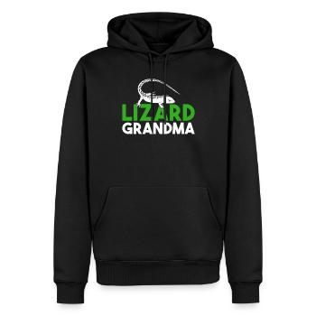 Eidechsenliebhaber Eidechse Geschenk Eidechse Besitzer - Männer Premium Bio Hoodie - Schwarz - Vorne - Nico (187cm)