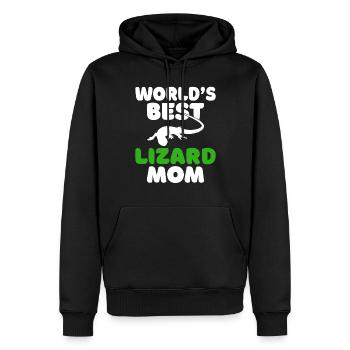 Eidechsenliebhaber Eidechse Geschenk Eidechse Besitzer - Männer Premium Bio Hoodie - Schwarz - Vorne - Nico (187cm)